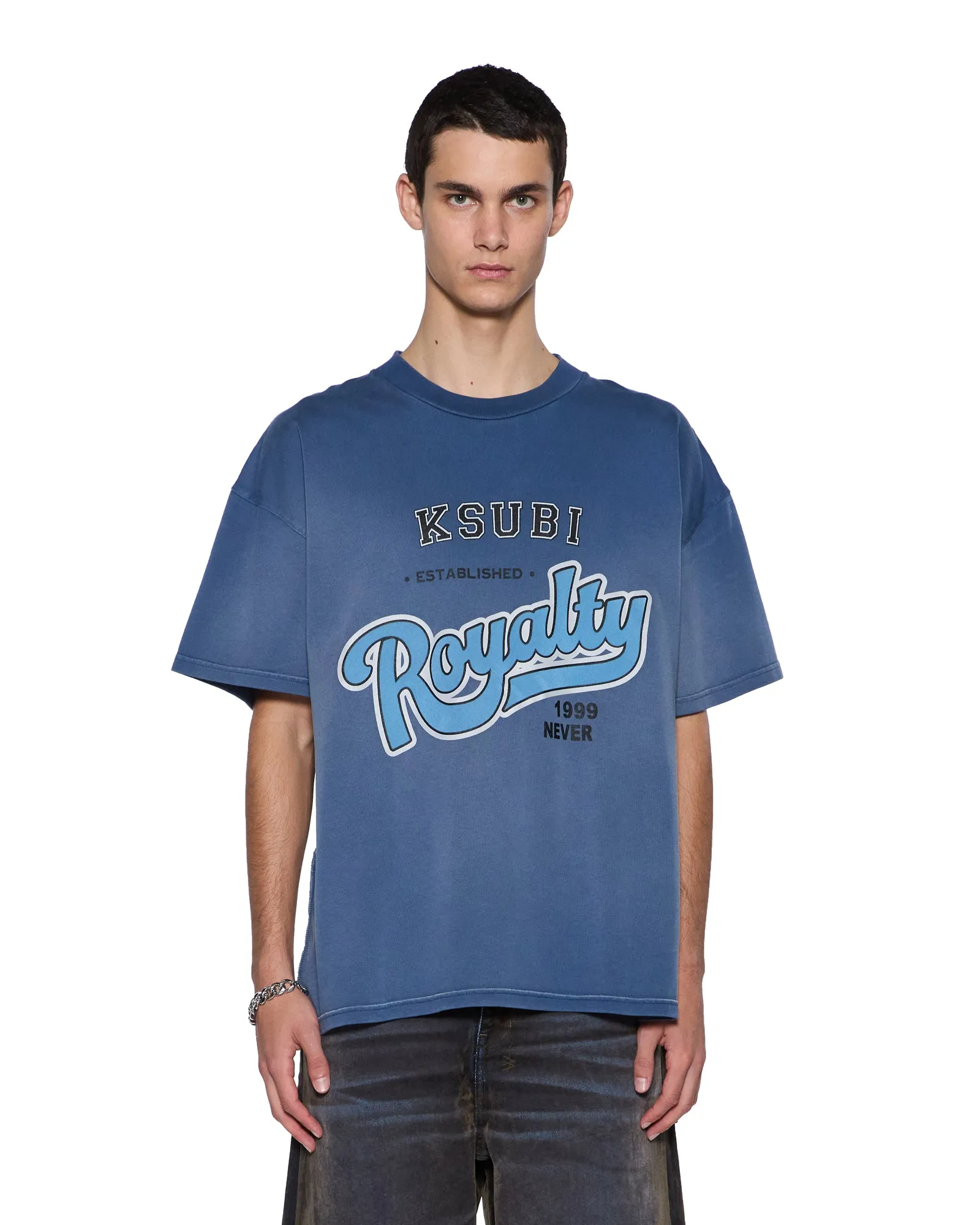 VintageWashEffect CHAMPIONS EKCESS SS TEE INK FADE