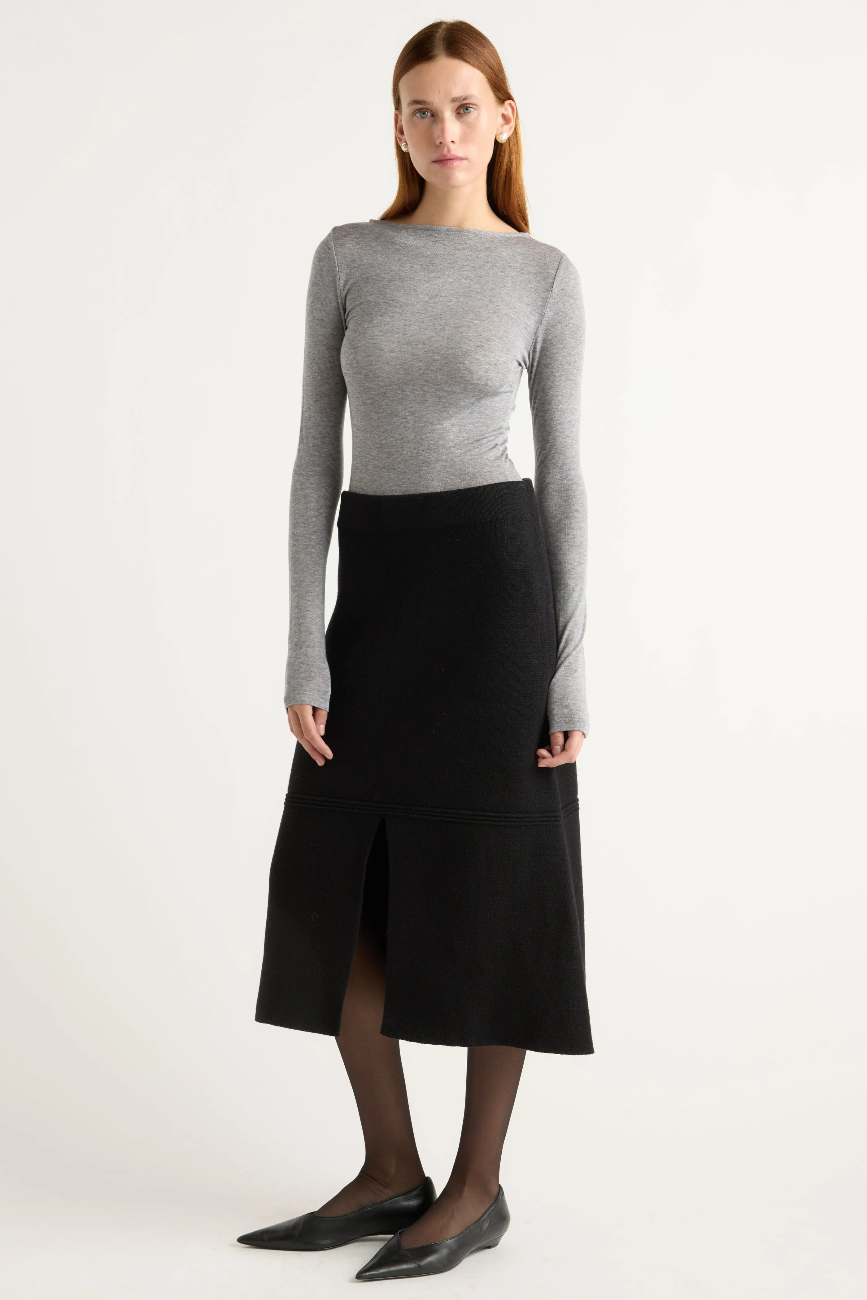 Bestseller Item muted tone Lora Organic Cotton-Wool Skirt