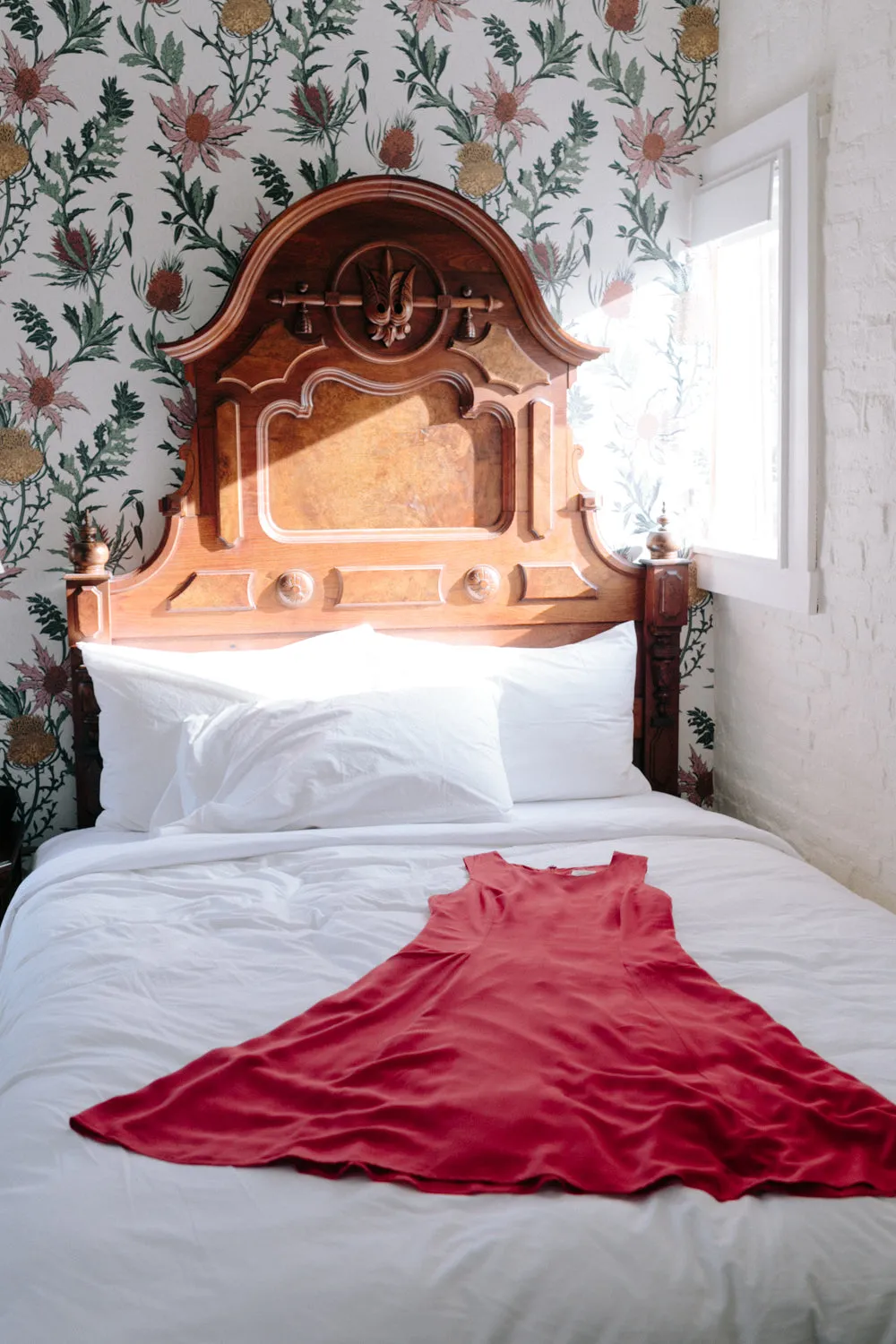 Lori Dress in Coral Challis Trendy And Comfortable