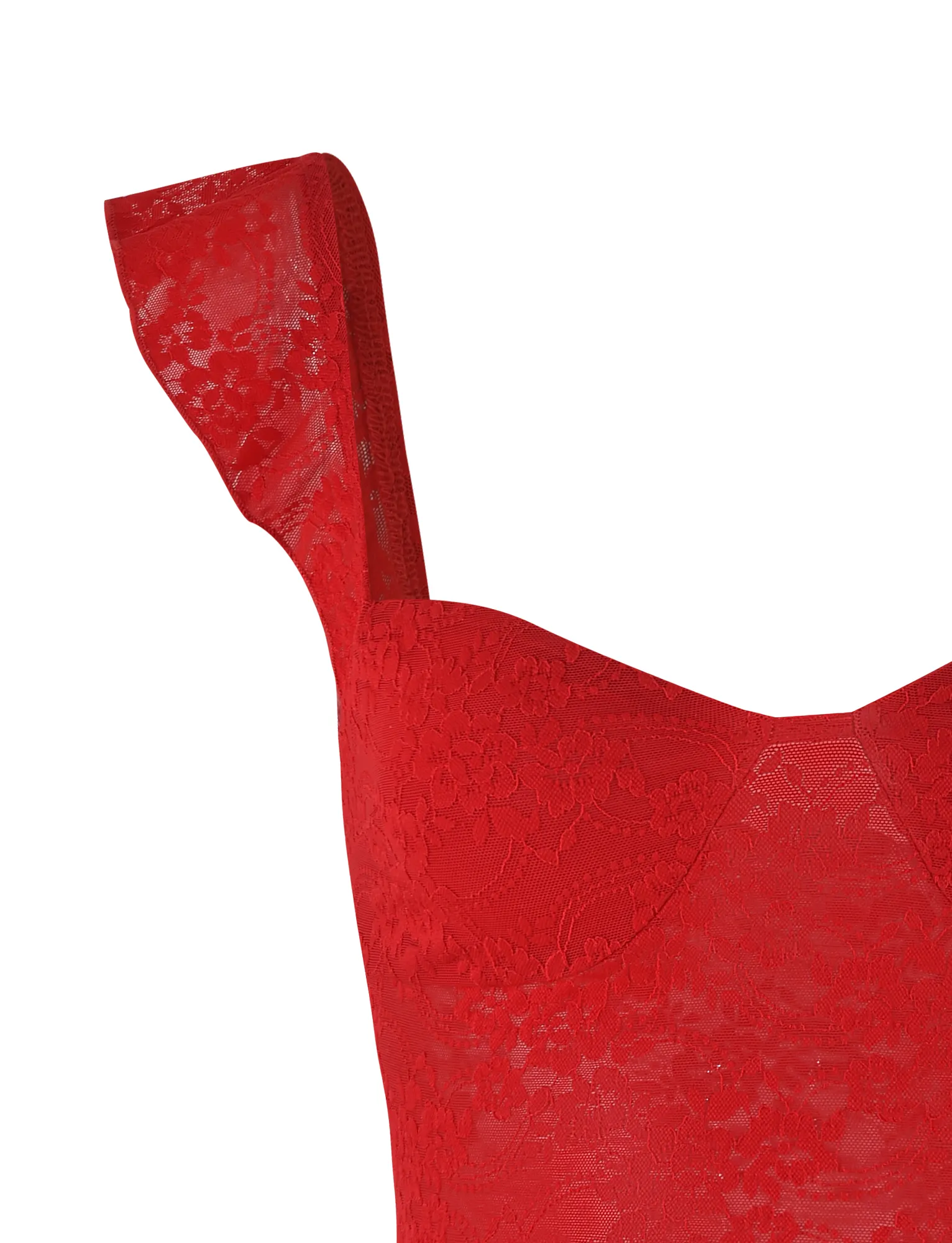 LORNA TOP - RED PocketDetails