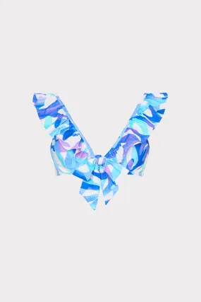 Removable-Liners Italian Under The Sea Ruffle Bikini Top