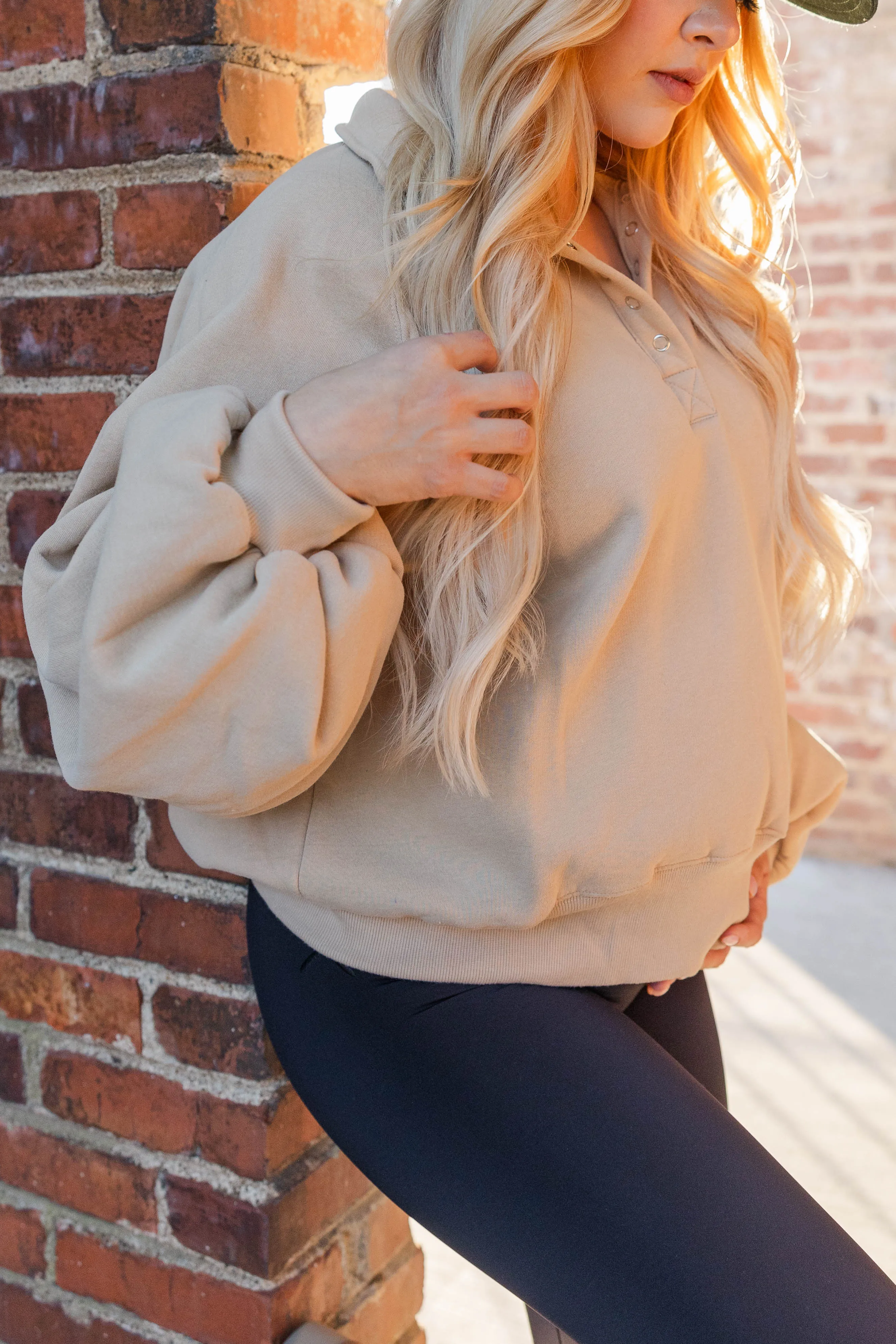 Piper Collared Sweatshirt AntiMicrobialLining Bohemian style