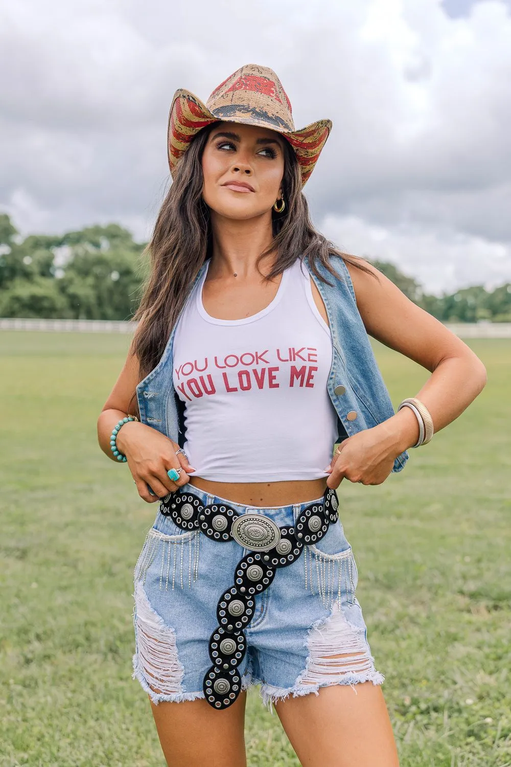 You Look Like You Love Me Tank Fade Resistant Coating PunctureResistantReinforcement