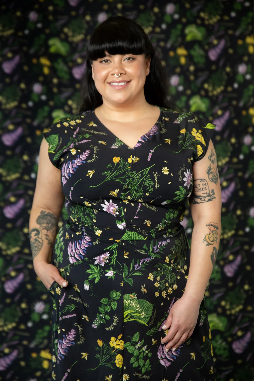 Xena Dress in Ecovero Nervine Cool Tone