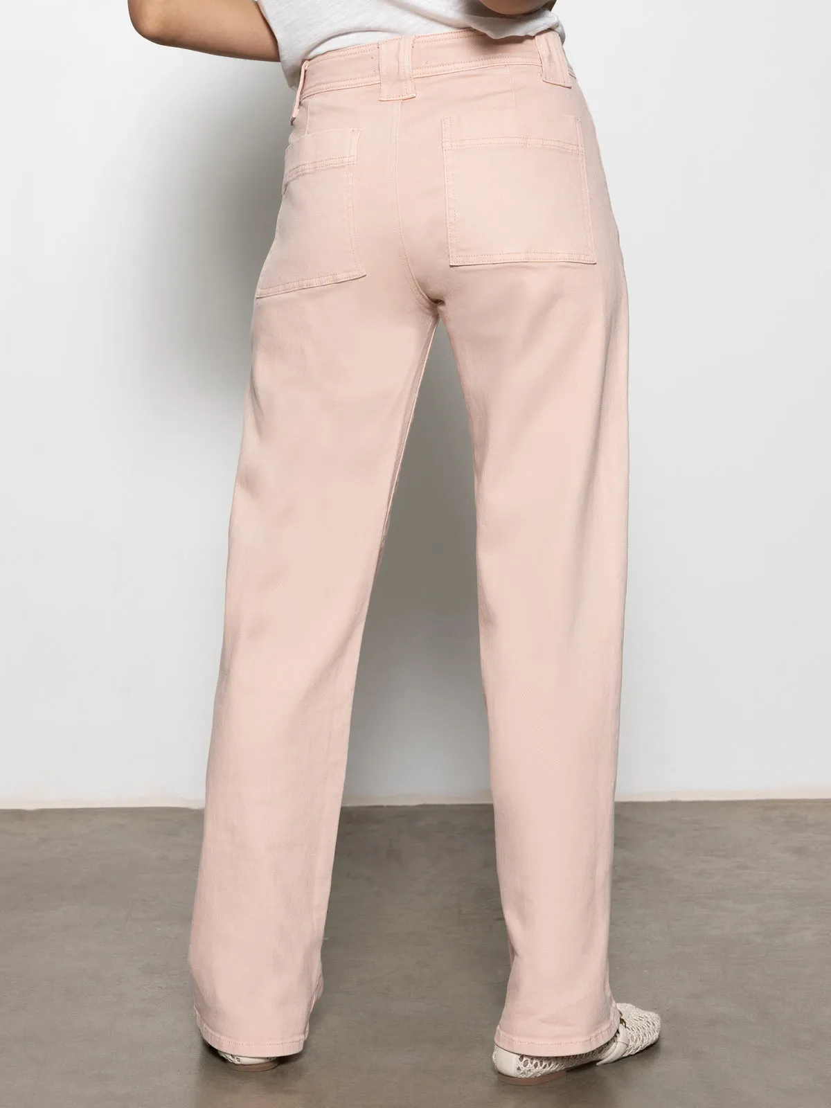 Sporty Comfort Luna Cuffed Standard Rise Jeans Earth Pink