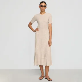 Fena Wide-Ribbed Sweater Dress Wool-Blend