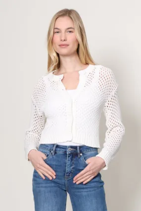 Sun Protection Fabric Mallorca Crochet Cardigan