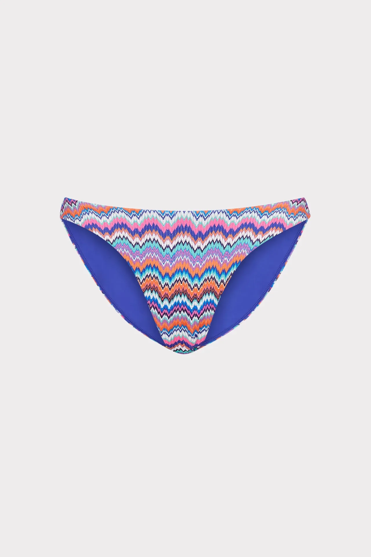 Chafe Free Seams Kids friendly Margot Barcelona Metallic Chevron Bikini Bottom