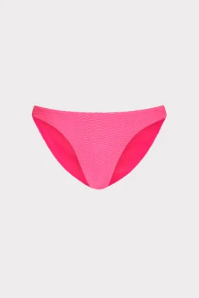 Beach Vibes UPF 50 Protection Margot Textured Chevron Bikini Bottom