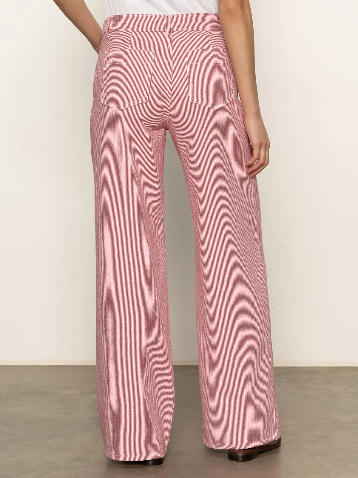 Marine Full Length Semi High Rise Pant Galley Stripe Hypoallergenic fabric Freedom Move