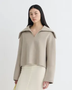 Rugby aesthetics Maxe - Double Wool Jacket - Stone