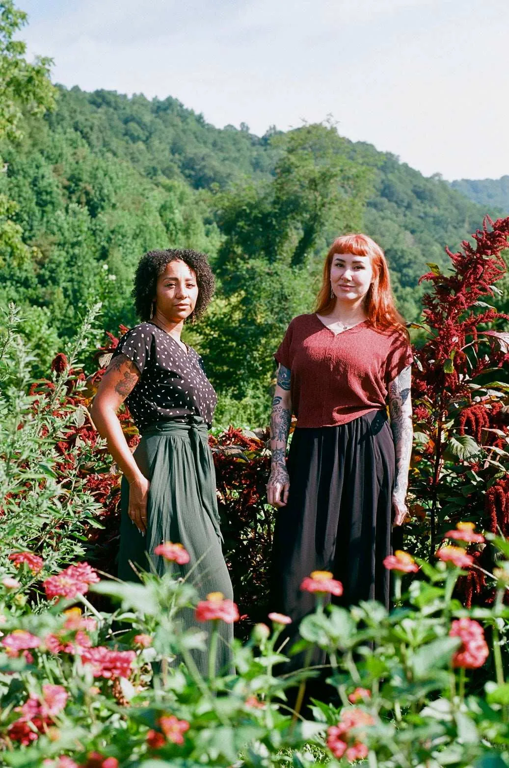 Temperature Regulating Maxi Wrap Skirt in Emerald Crepe