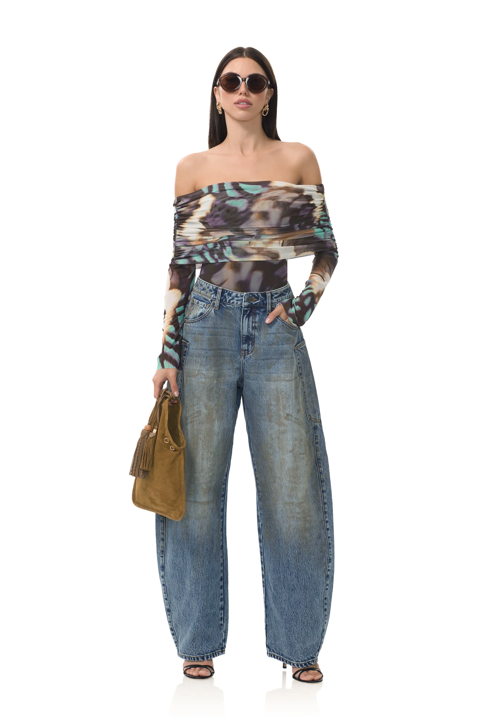 Daily Wear Maxine Bodysuit - Feather Swirl