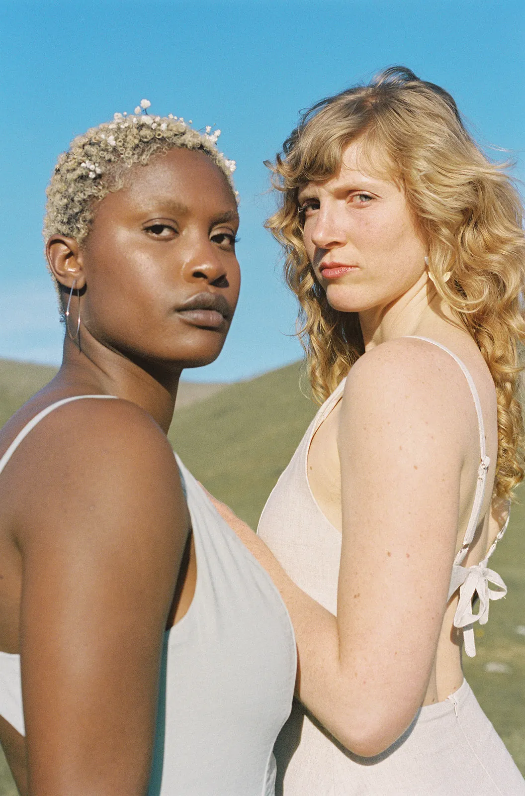 Meadow Dress in Oat Straw Linen Fitted waist