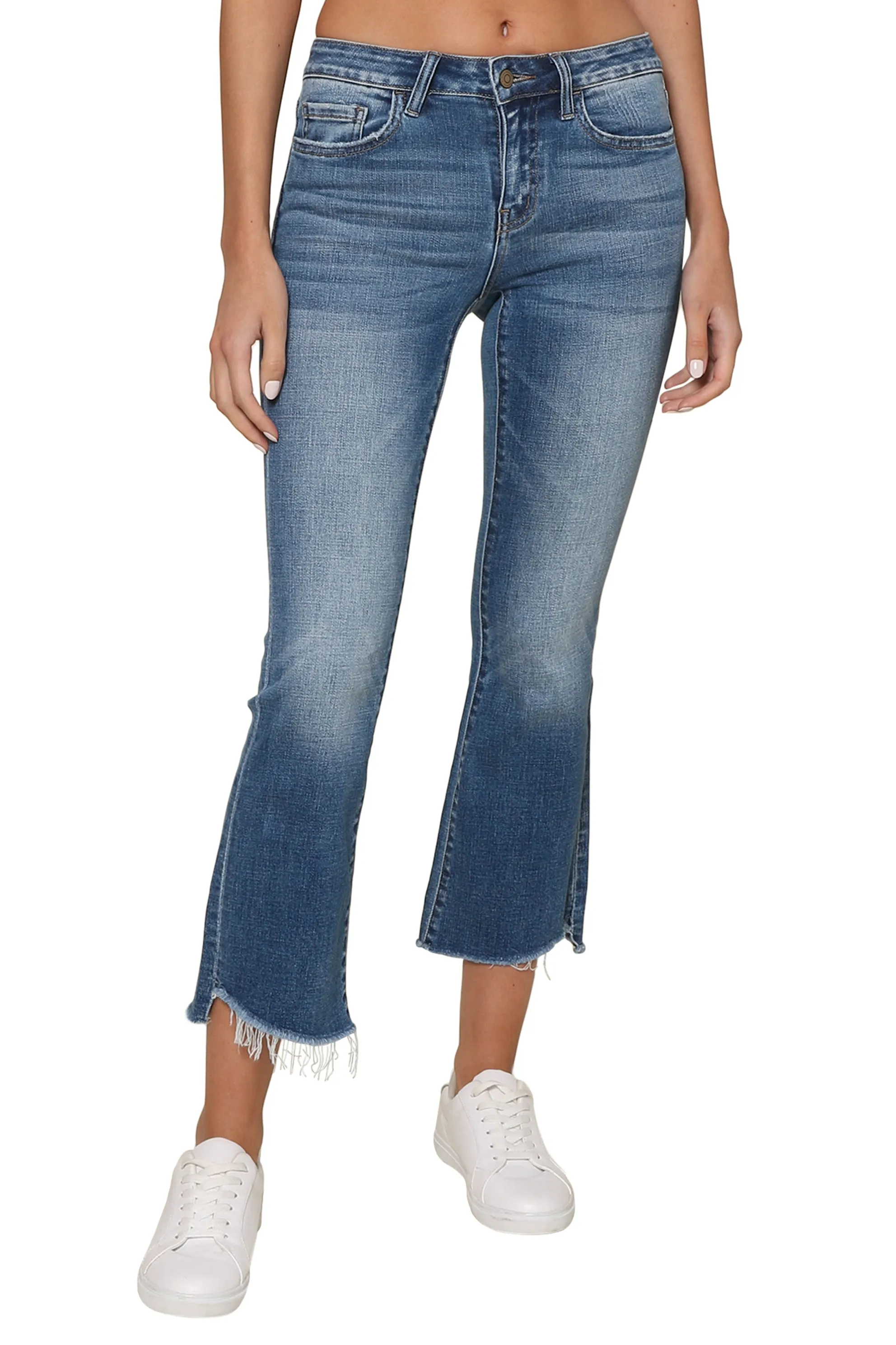 Med Wash Clean Crop Kick Flare All Round Wear