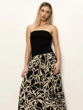 Birthday-Celebration Meet Me At Sea Midi Dress Black Mirage