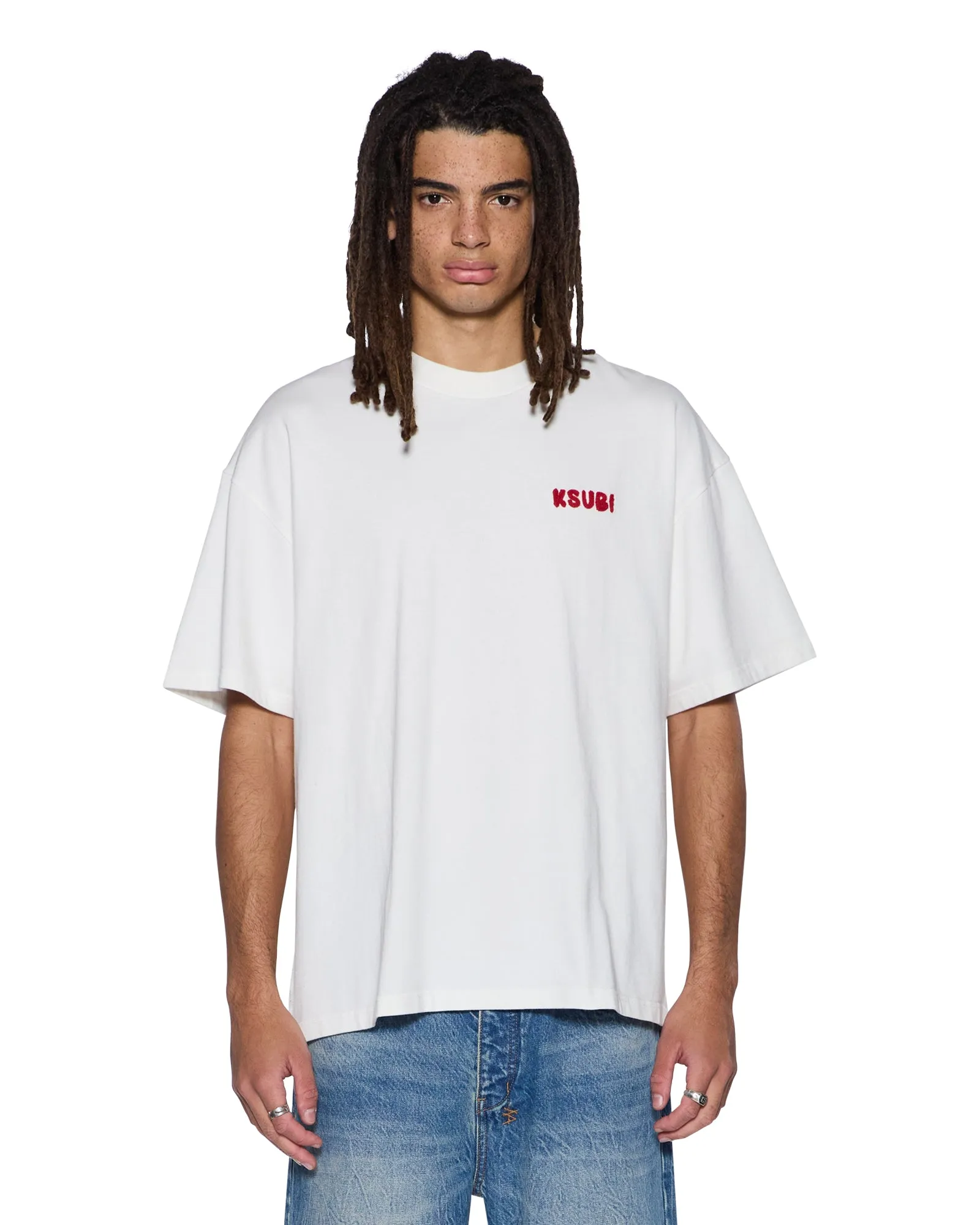 Layered Style Weekend Wardrobe MEKANIK EKCESS SS TEE VINTAGE WHITE