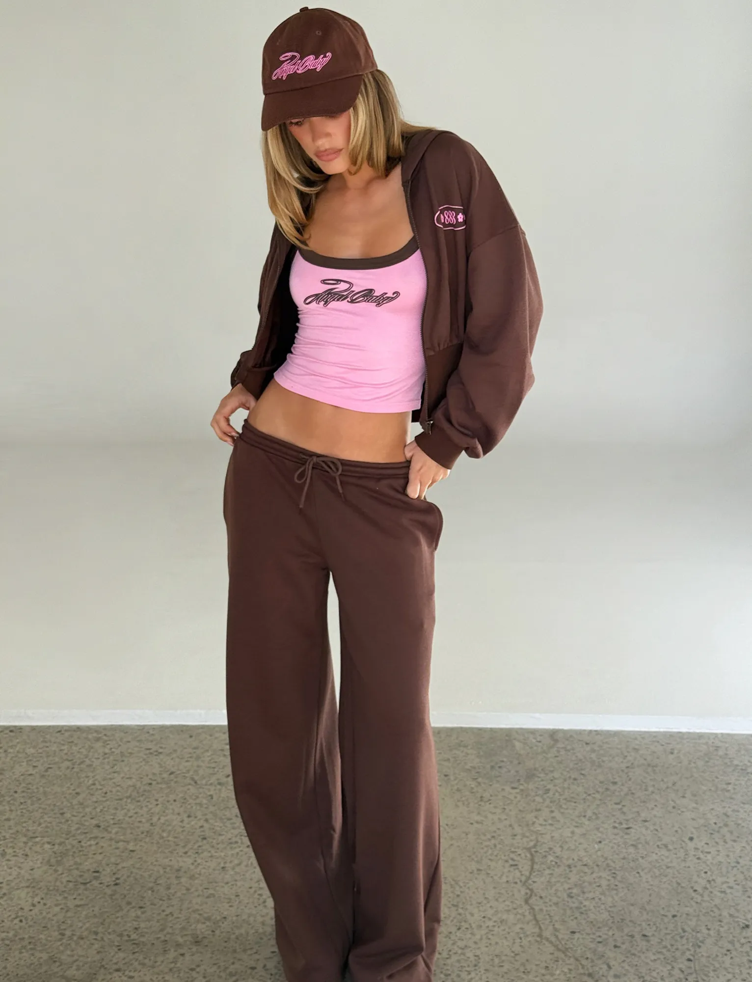 ErgonomicStitching MERRYN TRACK PANT - CHOCOLATE