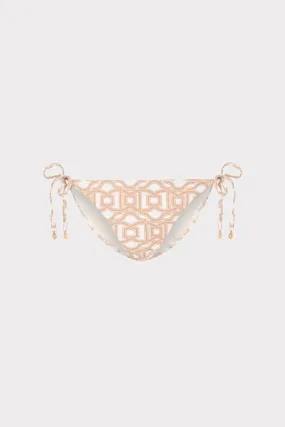 Odor Resistant Finish Nautical Chain Triangle Bikini Bottom