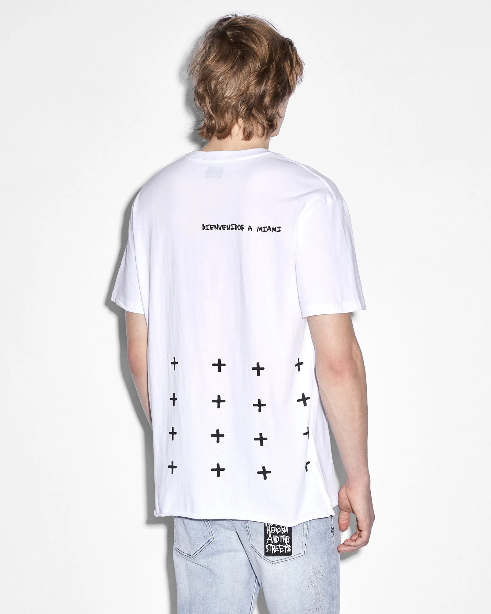 Sporty Look Stylish Design MIAMI 4X4 BIGGIE SS TEE TRU WHITE