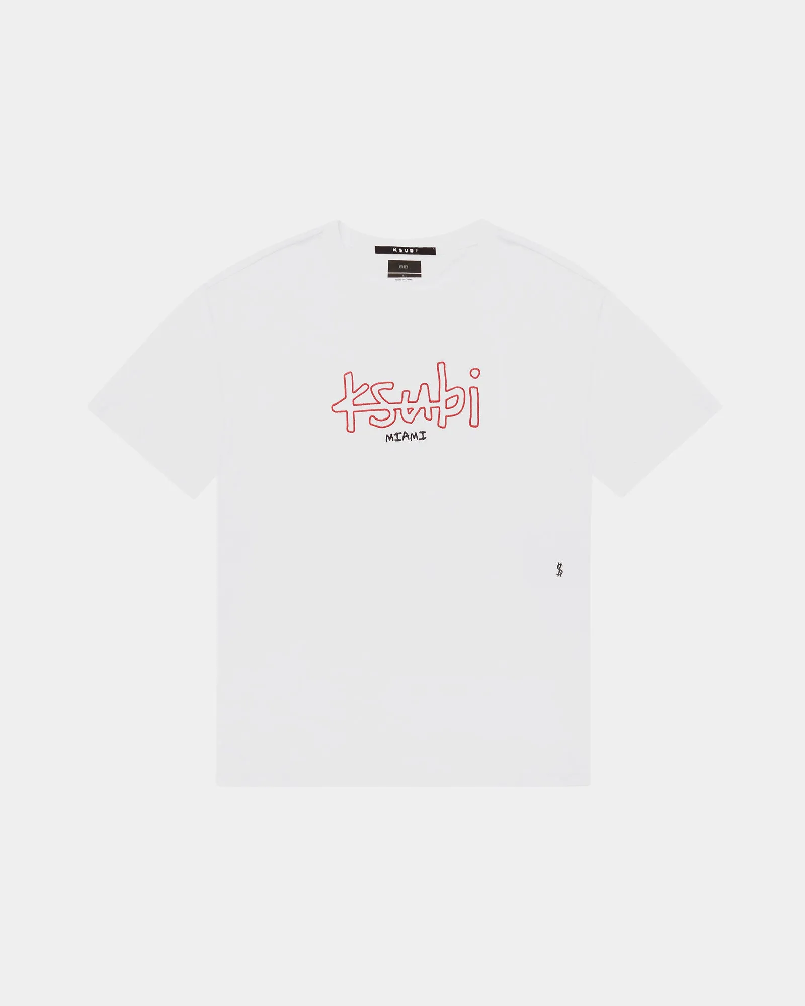 Elegant and Relaxed Urban Casual MIAMI 4X4 BIGGIE SS TEE TRU WHITE