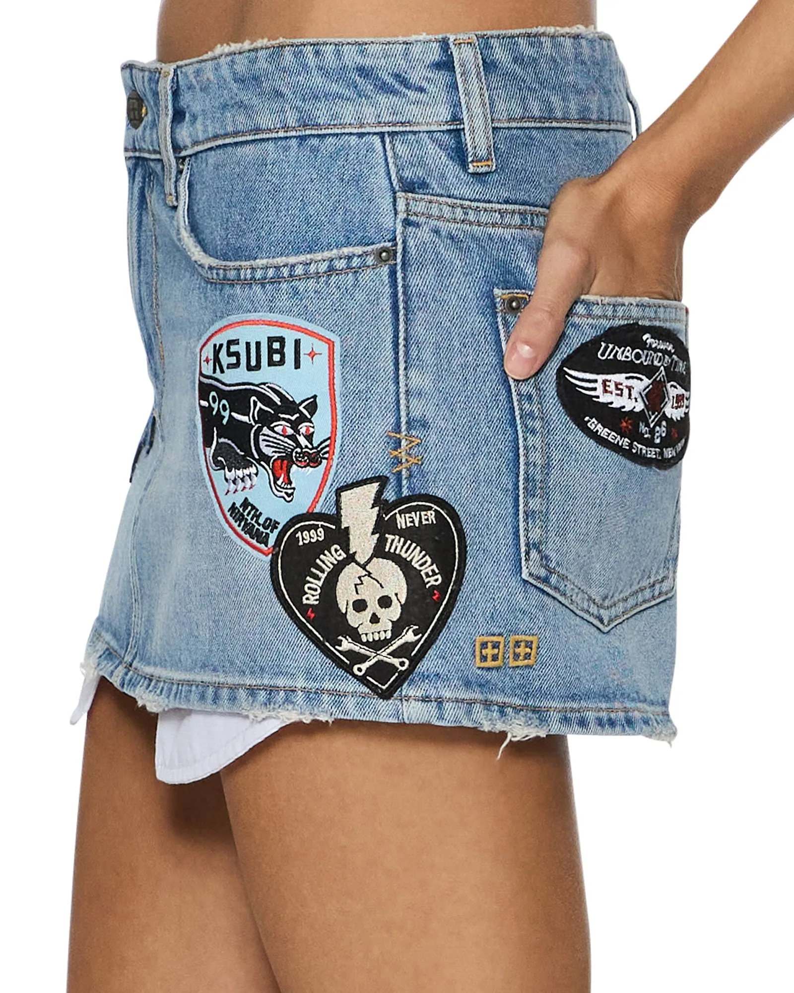 MICRO MINI SKIRT HORIZON PATCH Daily Favorite Always Ready