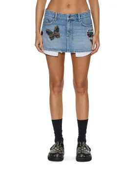 MICRO MINI SKIRT HORIZON PATCH Fashion Piece