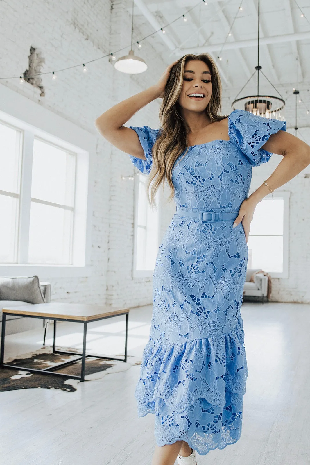 City Mood Millie Puff Sleeve Dress Lux Collection - FINAL SALE