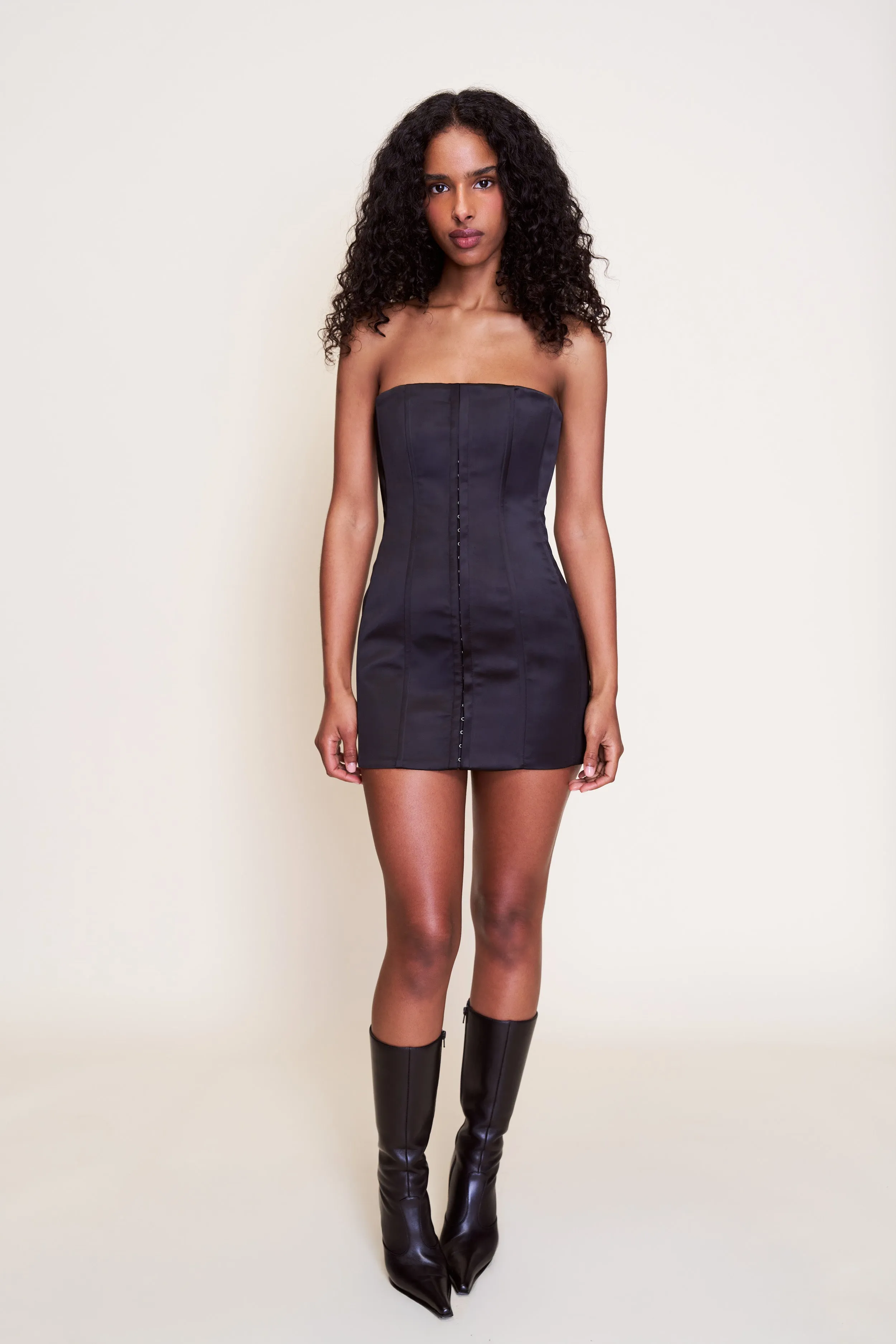 Satin Corset Dress Playful evening dress