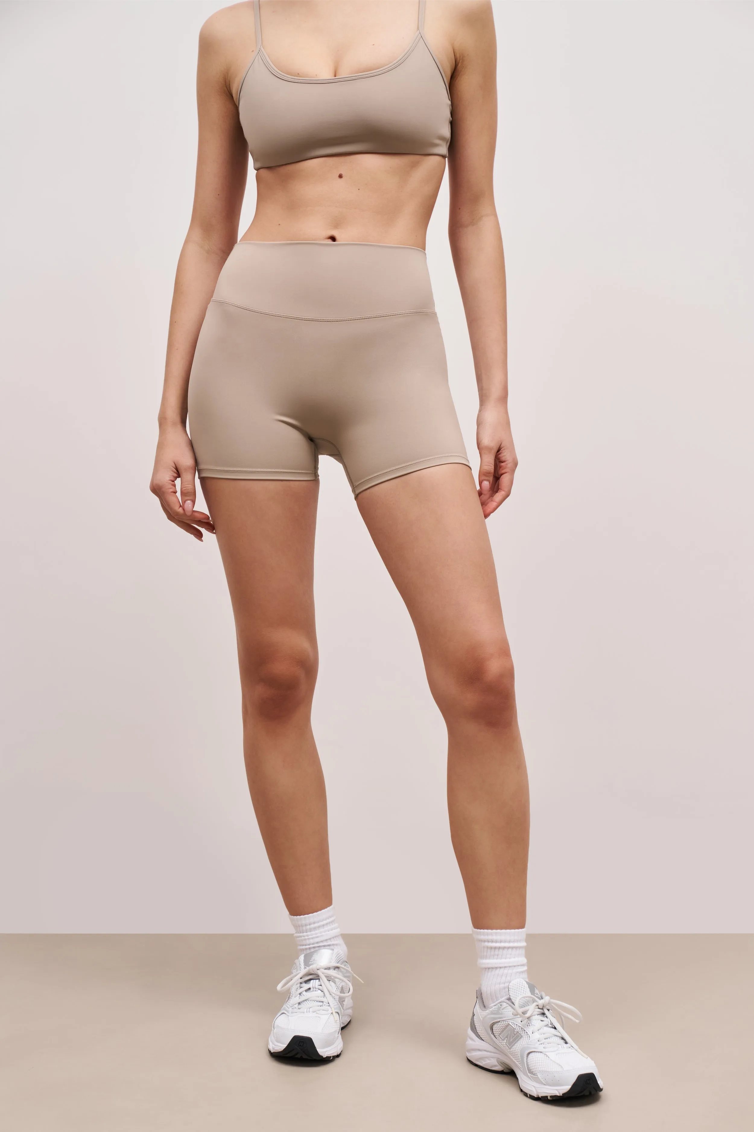 product handmade uniqueness Base Sculpting Shorts - Taupe