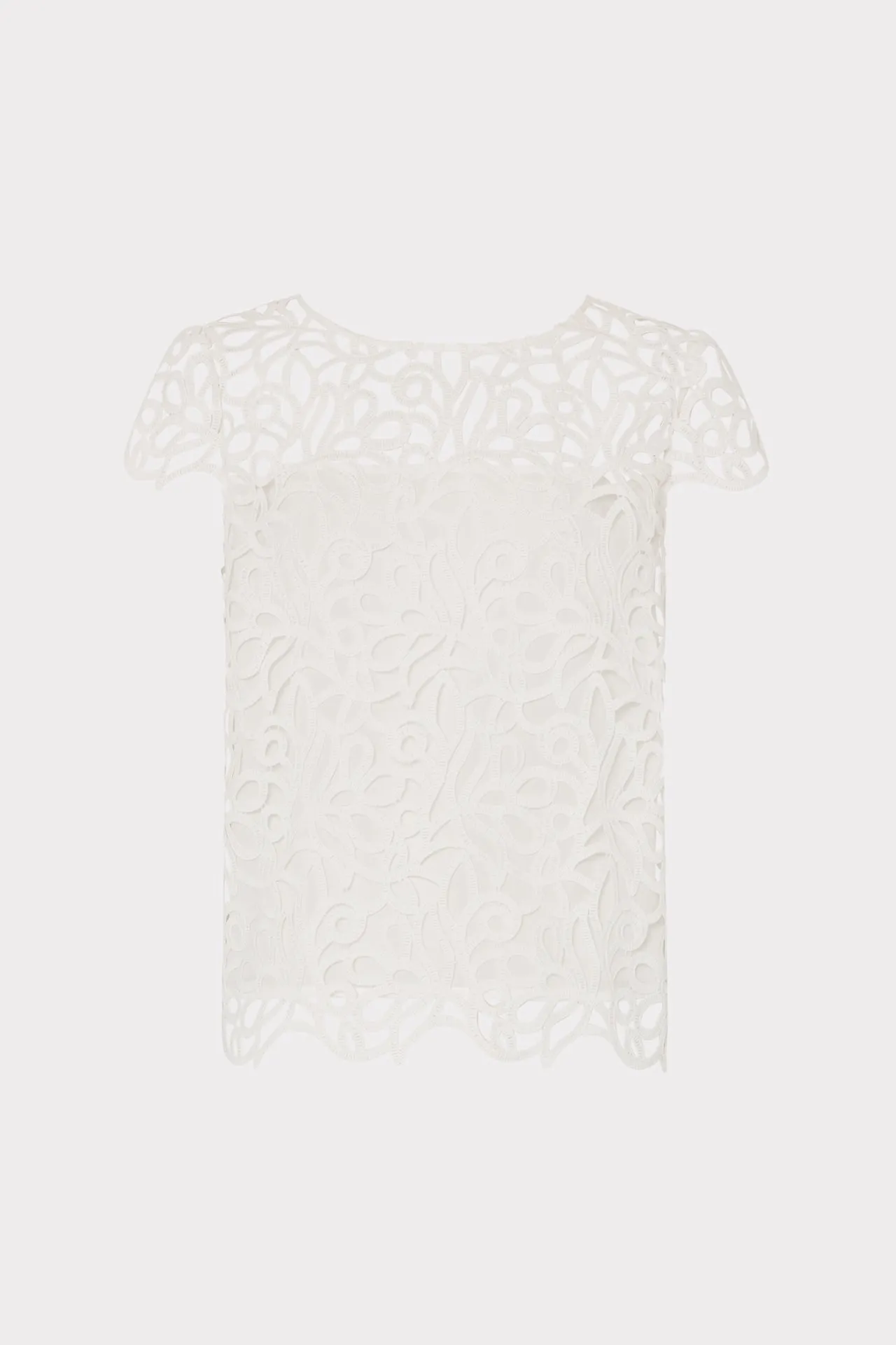 Lightweight Knit UniversalFit Baby Curled Lace Top