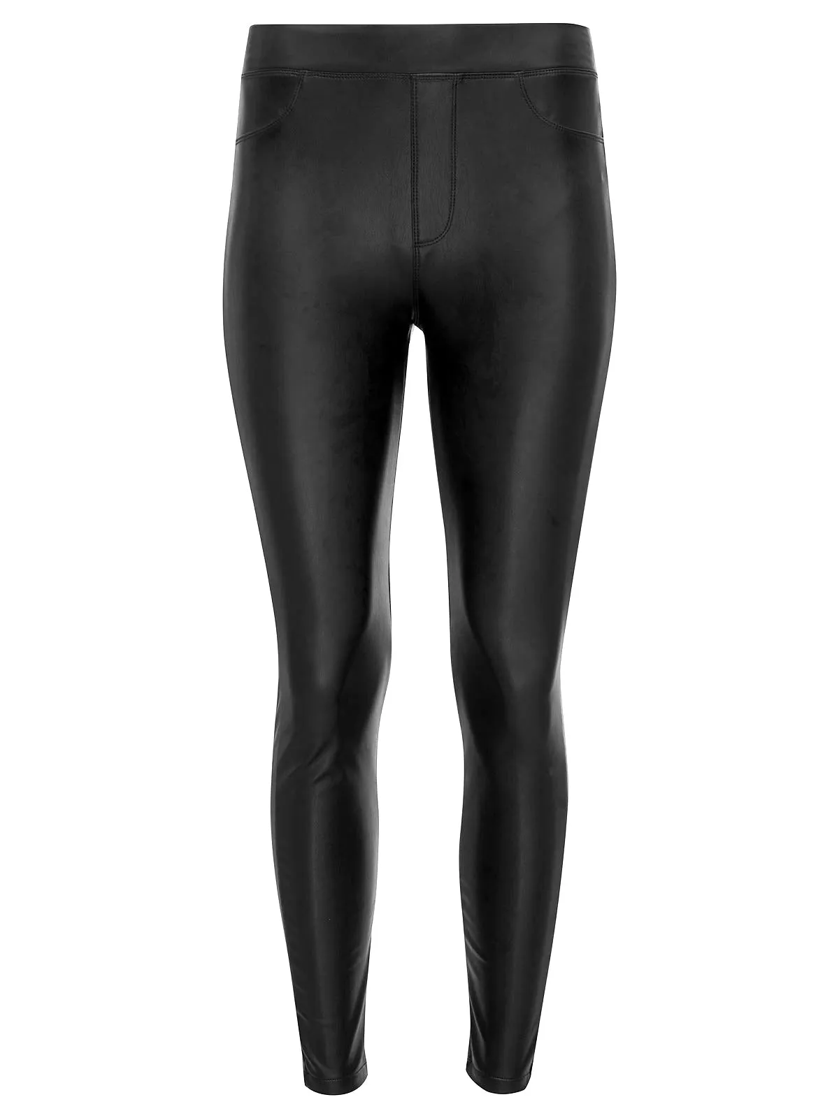Belted Runway Semi High Rise Legging Slick Black