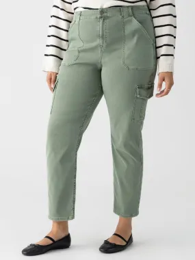 Effortless Comfort Clean Cut Sculpted Hayden Cargo Standard Rise Pant Dark Spruce Extended Sizing