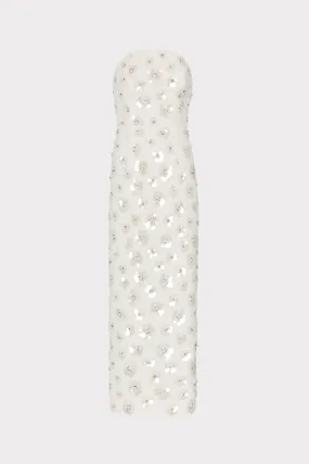 Kait Fleur Paillette Midi Dress Cocktail-Party Fit Vibe