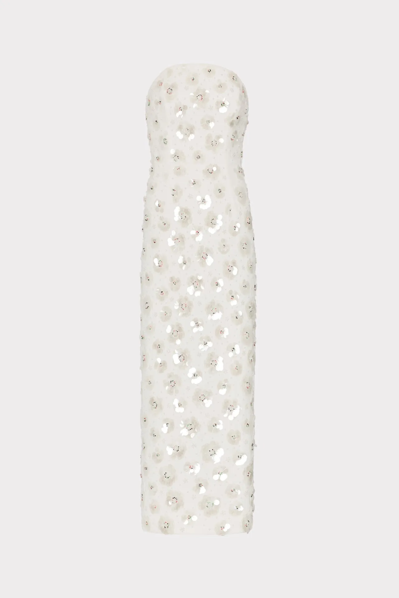 Subtle pattern Light Finish Kait Fleur Paillette Midi Dress