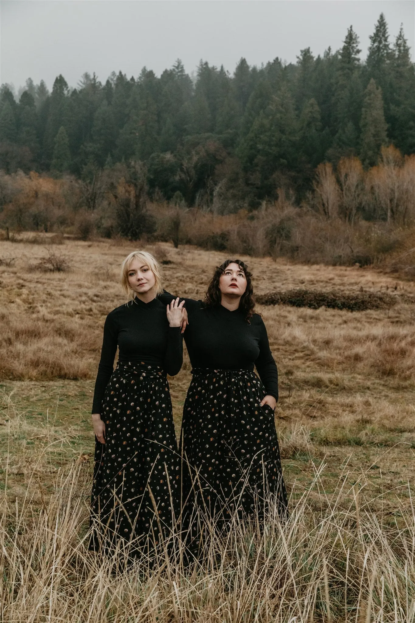 Cozy Knit Piece Mock Top in Black