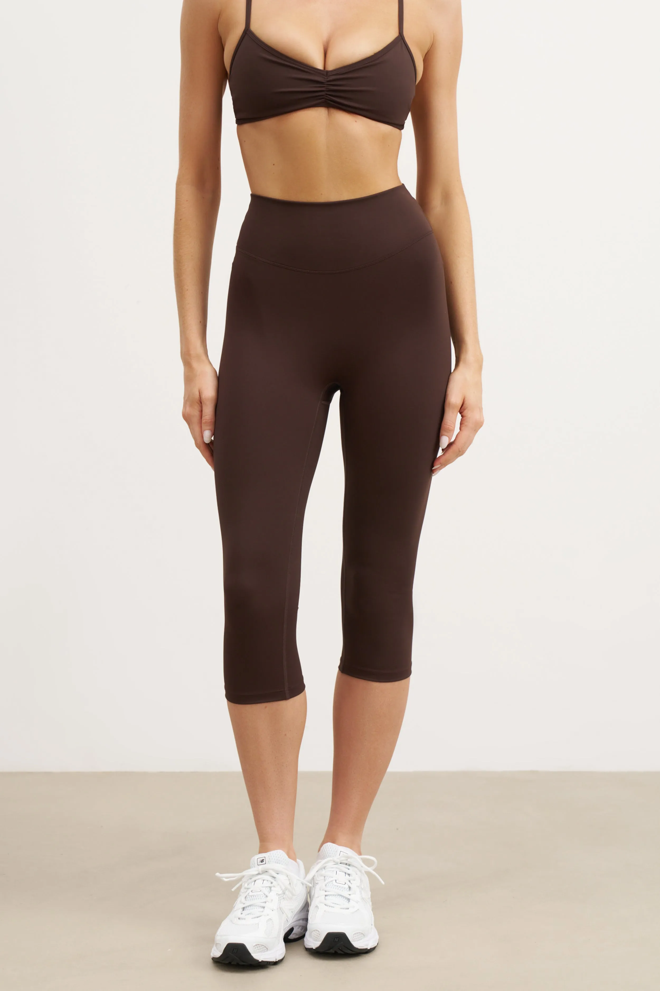 packable product smooth sleekness Base Sculpting Capri Leggings - Carob
