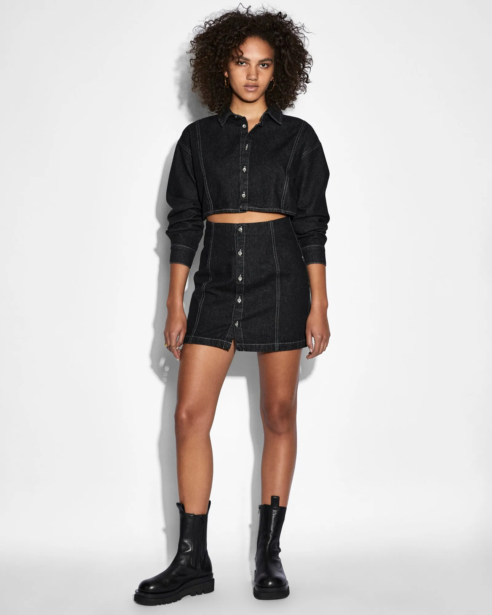 CUTOUT SHIRT DRESS MIDNIGHT Sharp Design