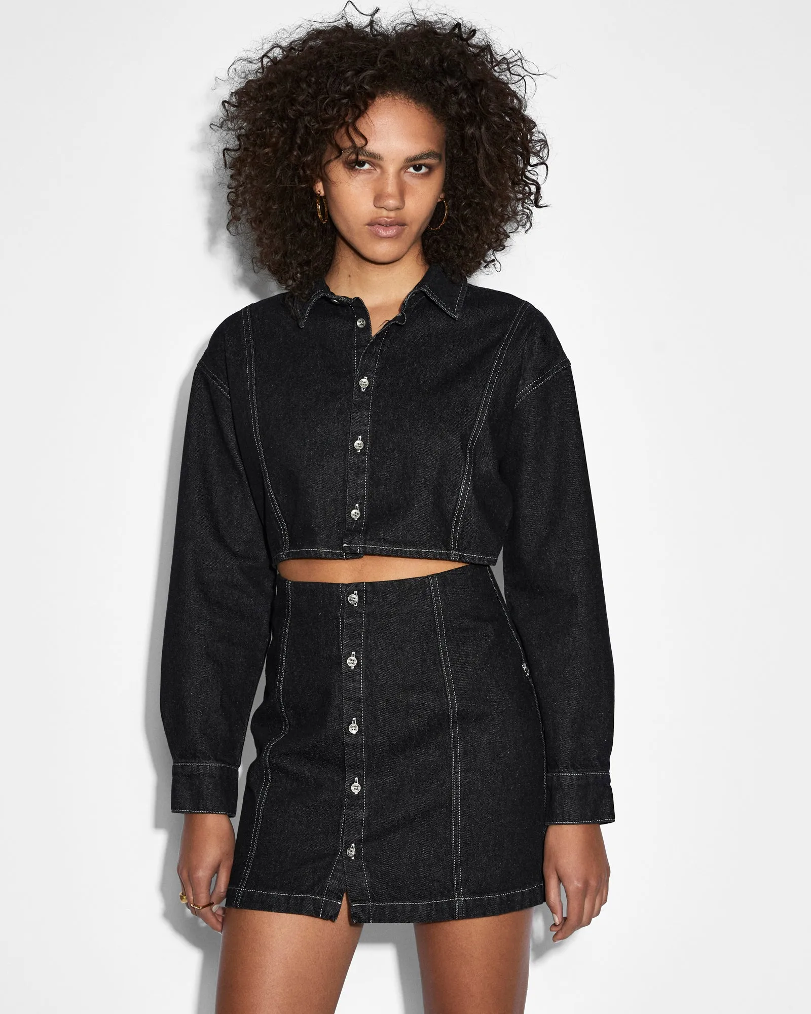 CUTOUT SHIRT DRESS MIDNIGHT Cool Structure