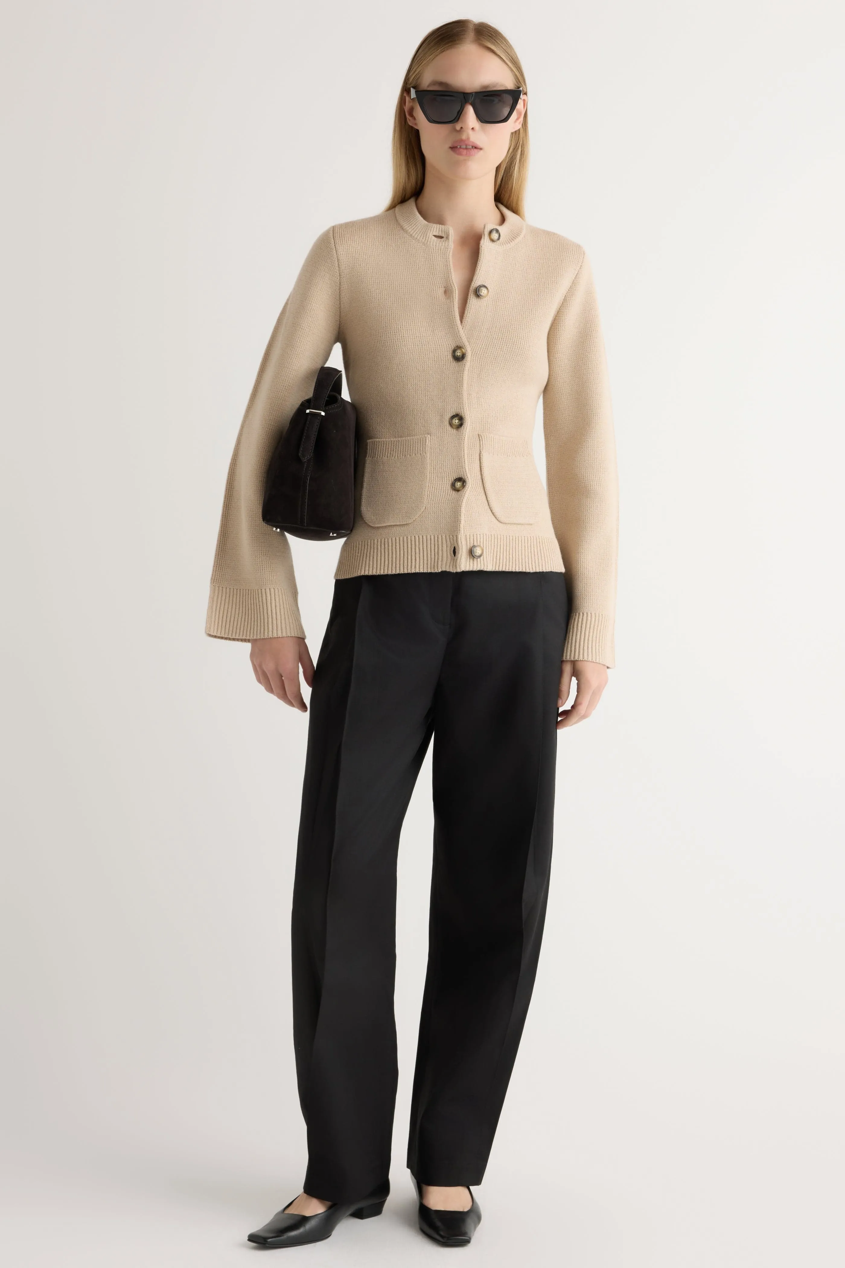 Eames Organic Cotton-Wool Cardigan Knit Perfection