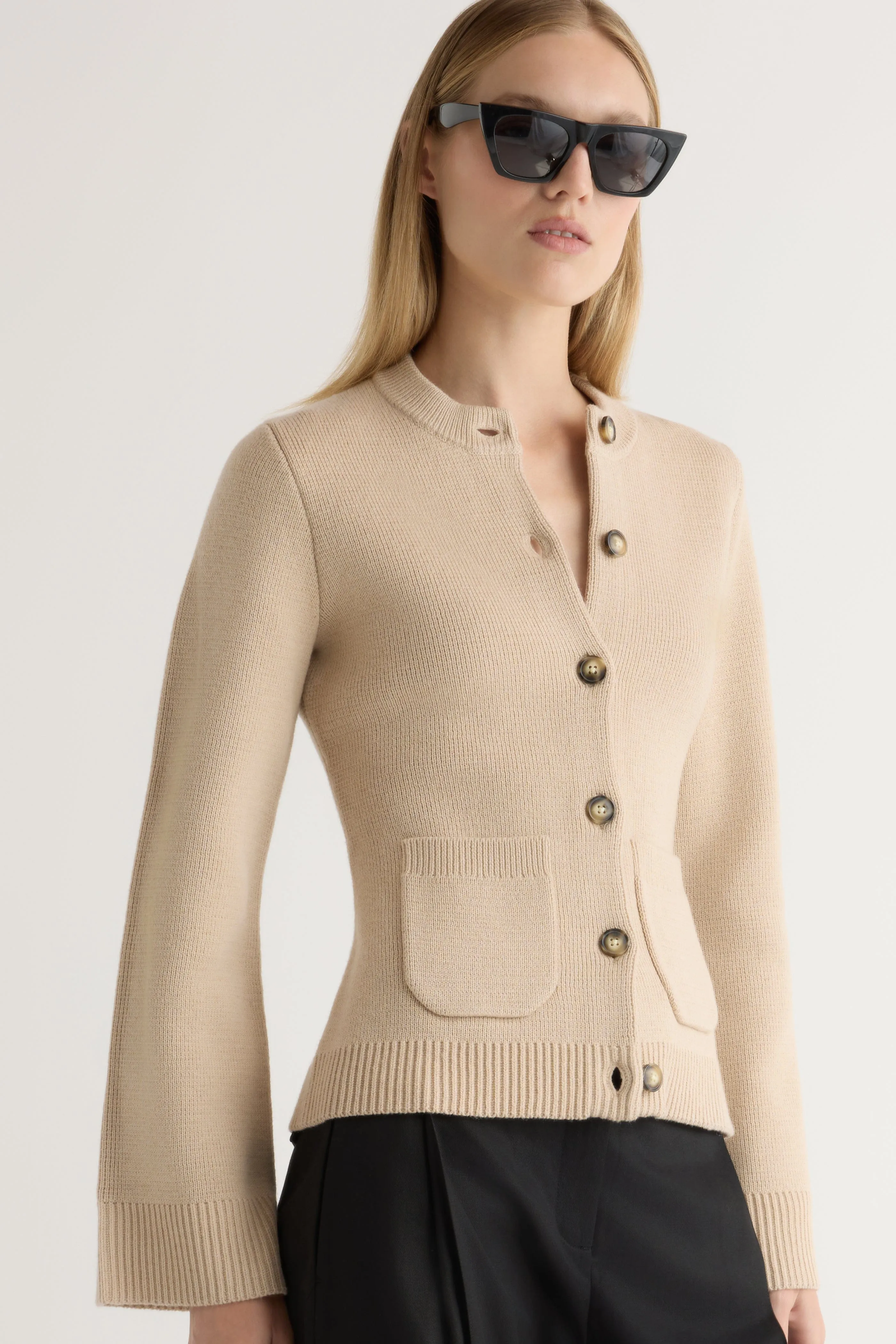 Compression Fit Technology Eames Organic Cotton-Wool Cardigan