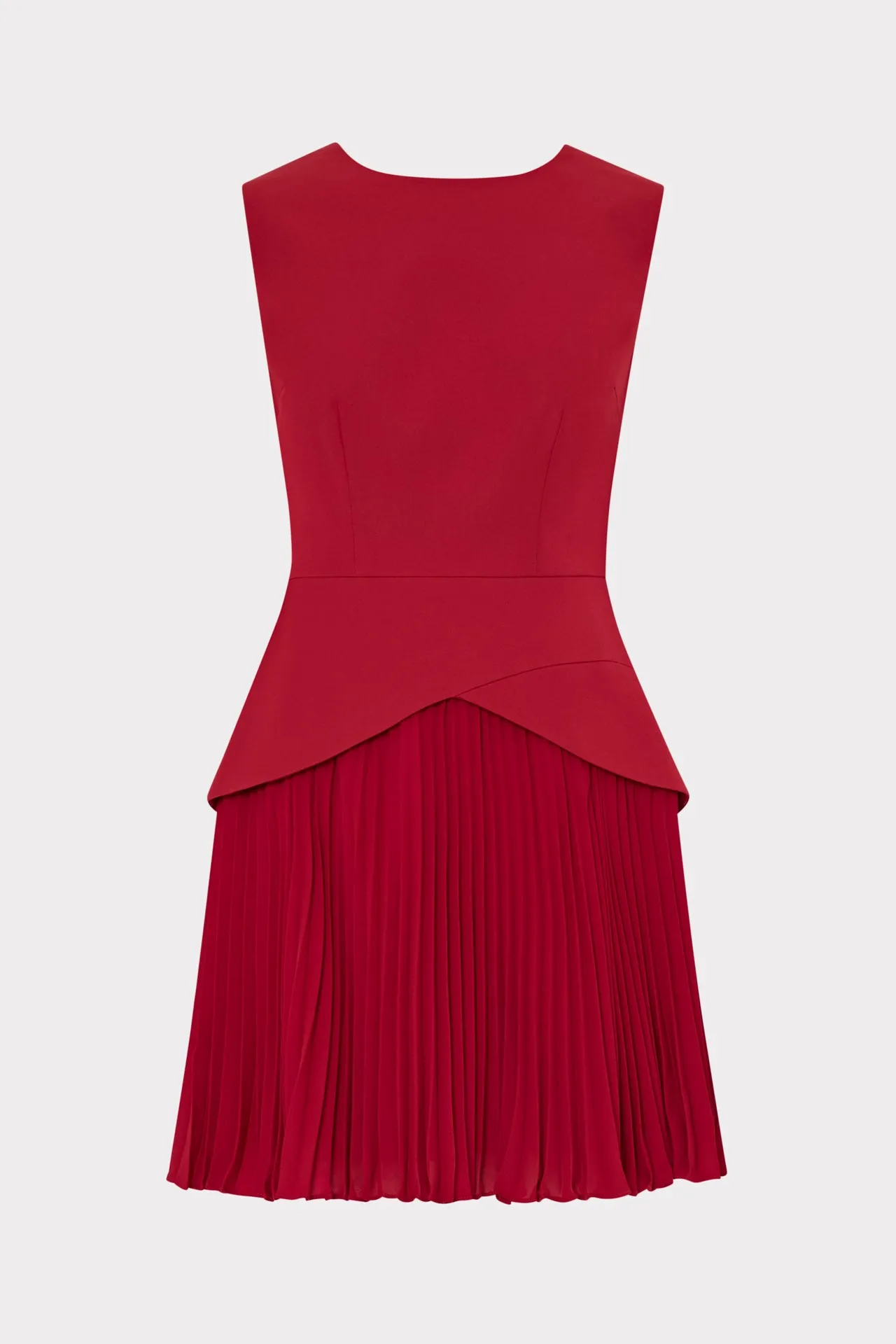 Perfect Cut Hip-Flattering Haddy Pleated Mini Dress