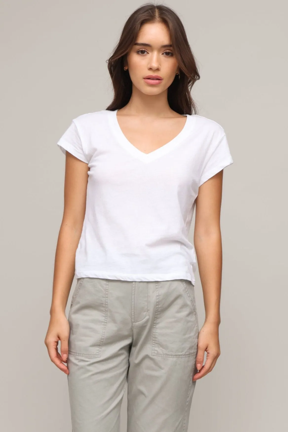 Modern Slub V-Neck Tee Basic Tank