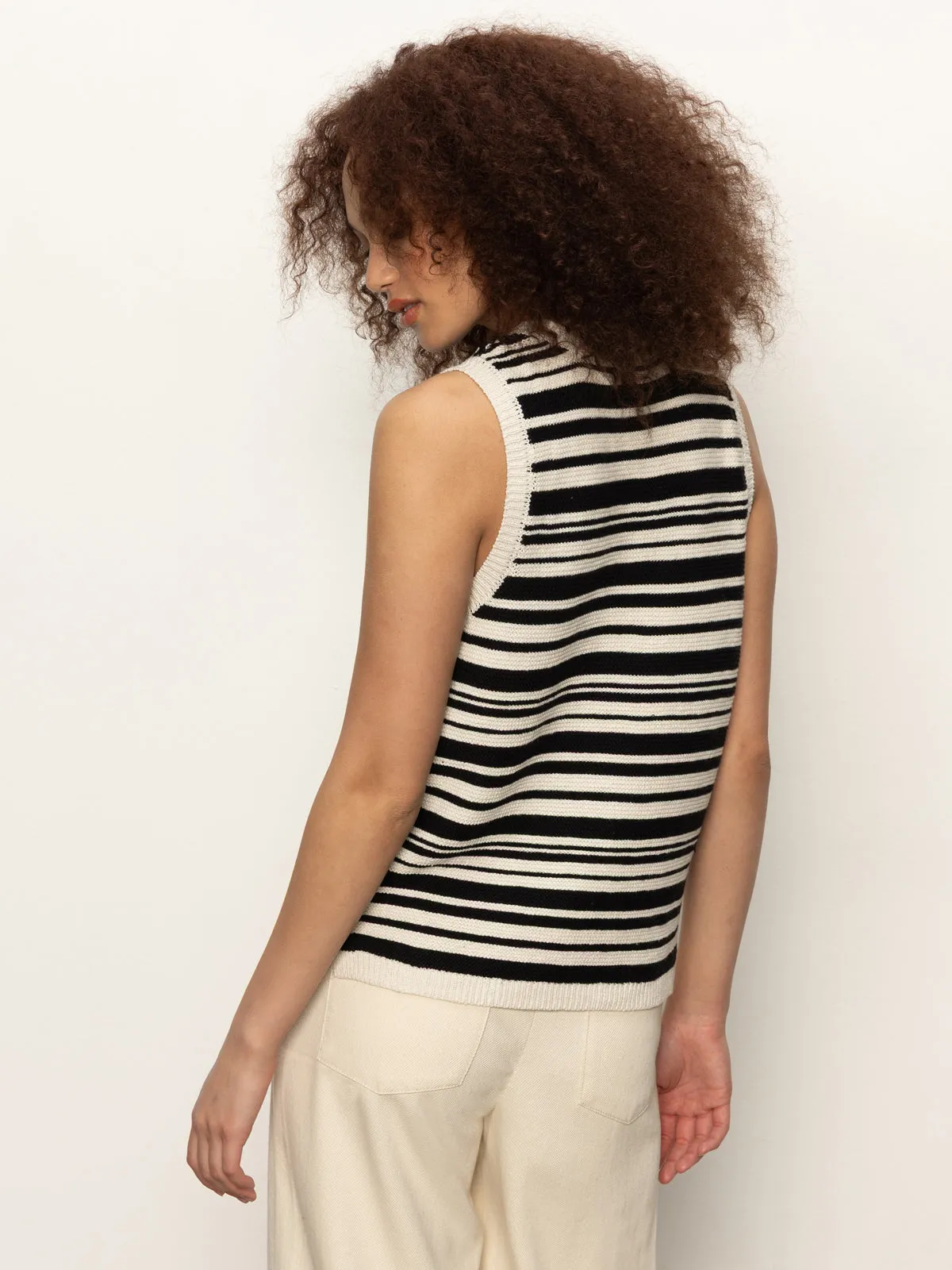 Modern Sweater Shell Black Macrame Easy Care Swim