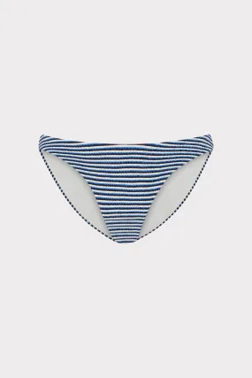 Margot Textured Stripe Bikini Bottom Trendy Prints