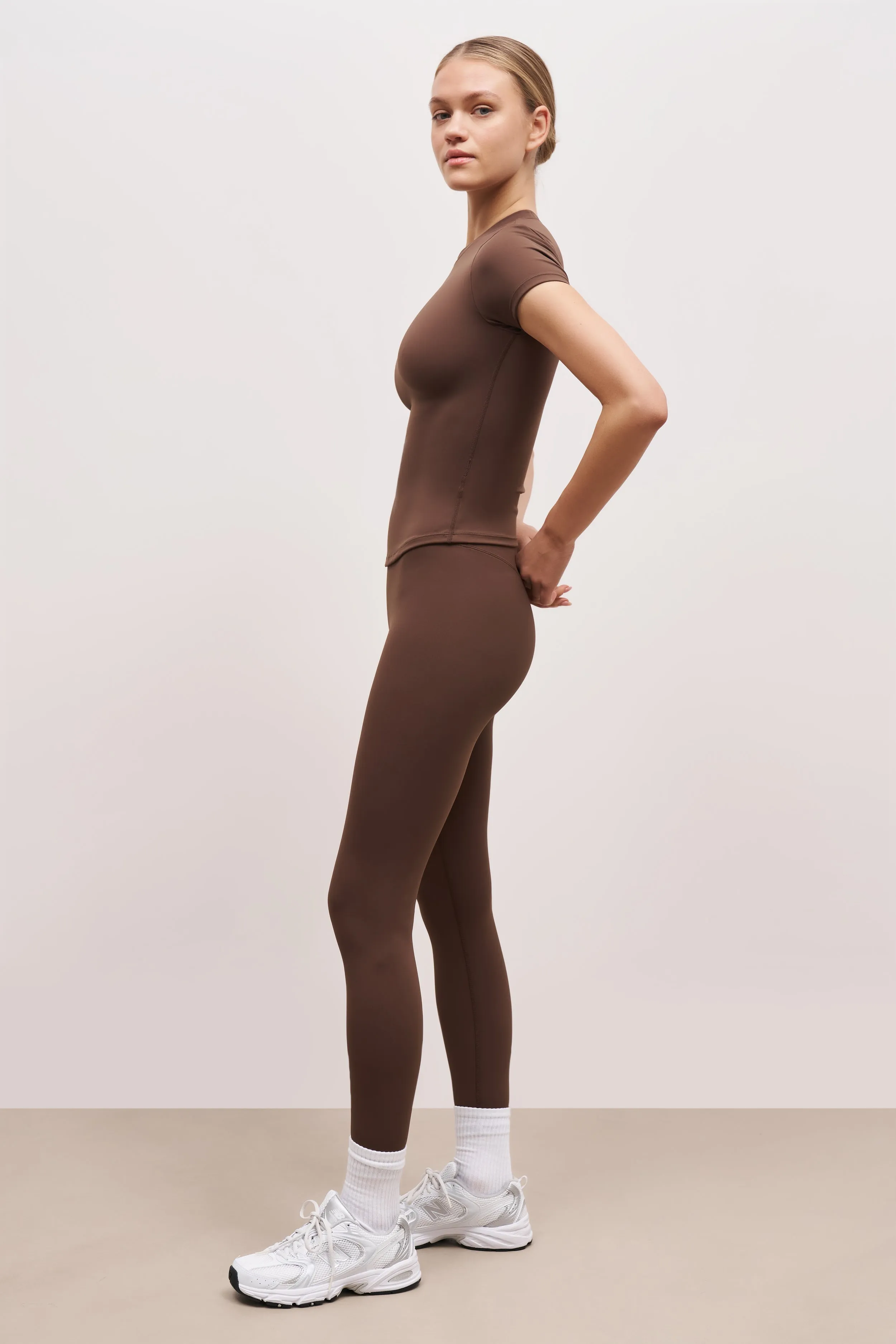 Base Sculpting T Shirt - Truffle Office Casual