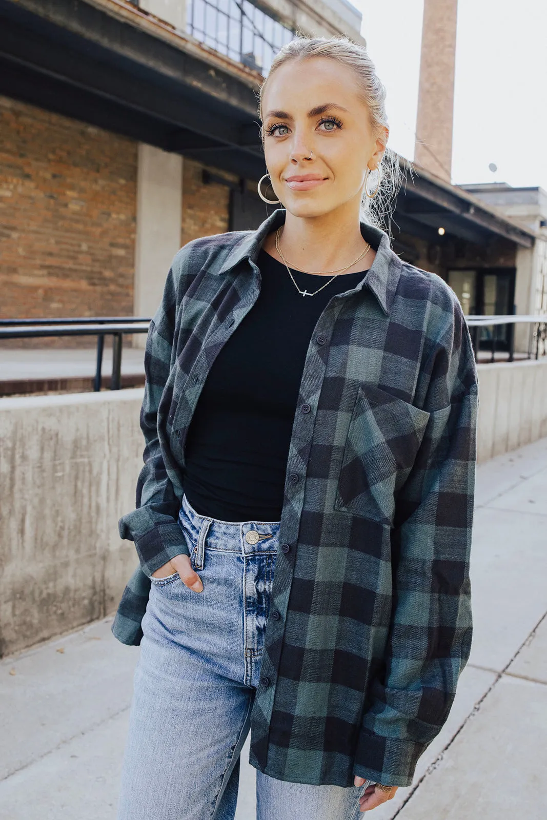 SublimatedPrint Nash Boyfriend Flannel - FINAL SALE