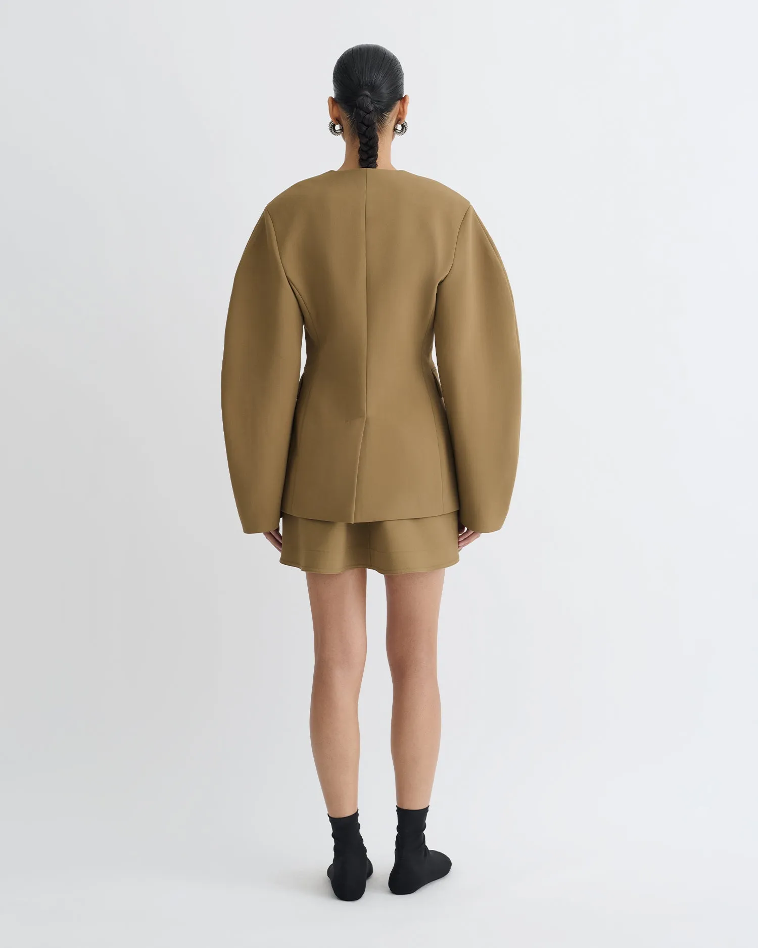 dust-resistant interest venue Kaori - Elongated Blazer - Brown