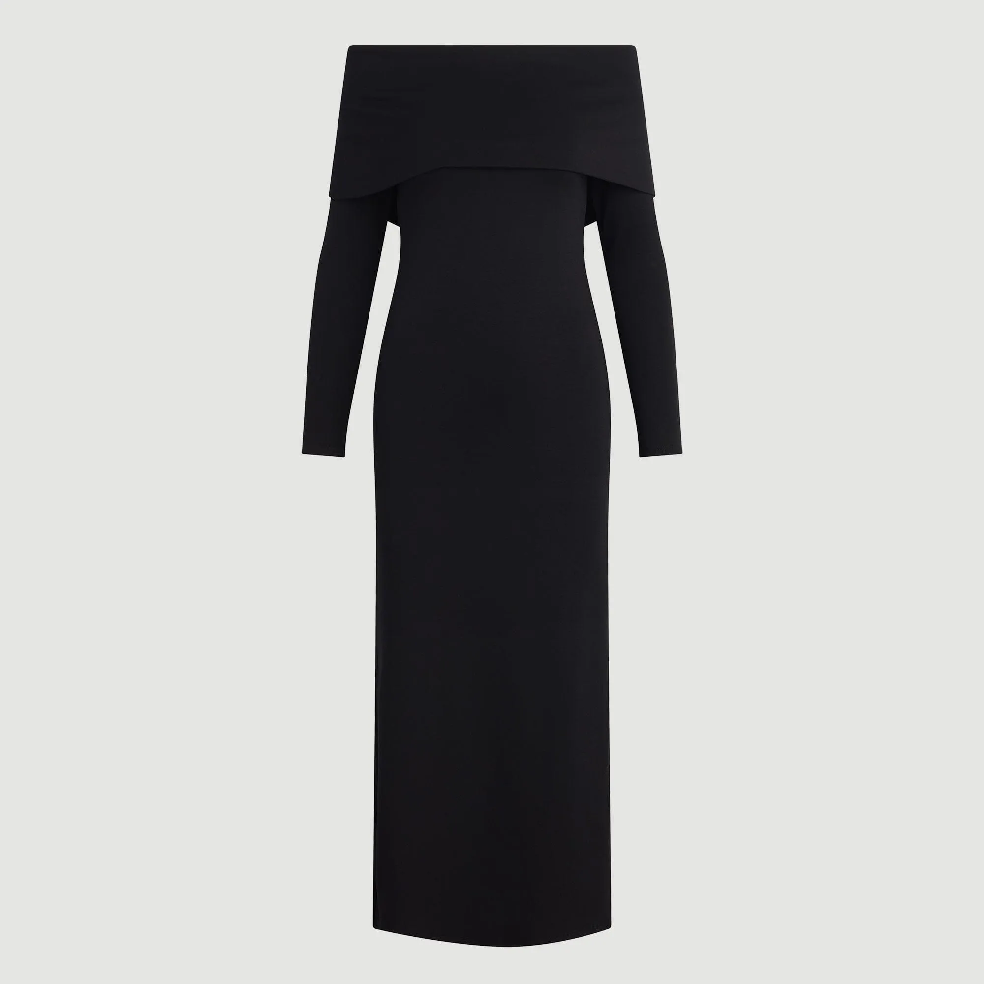 Morgan Split Foldover Jersey Dress (Petite) Edgy Look Snap-Closure