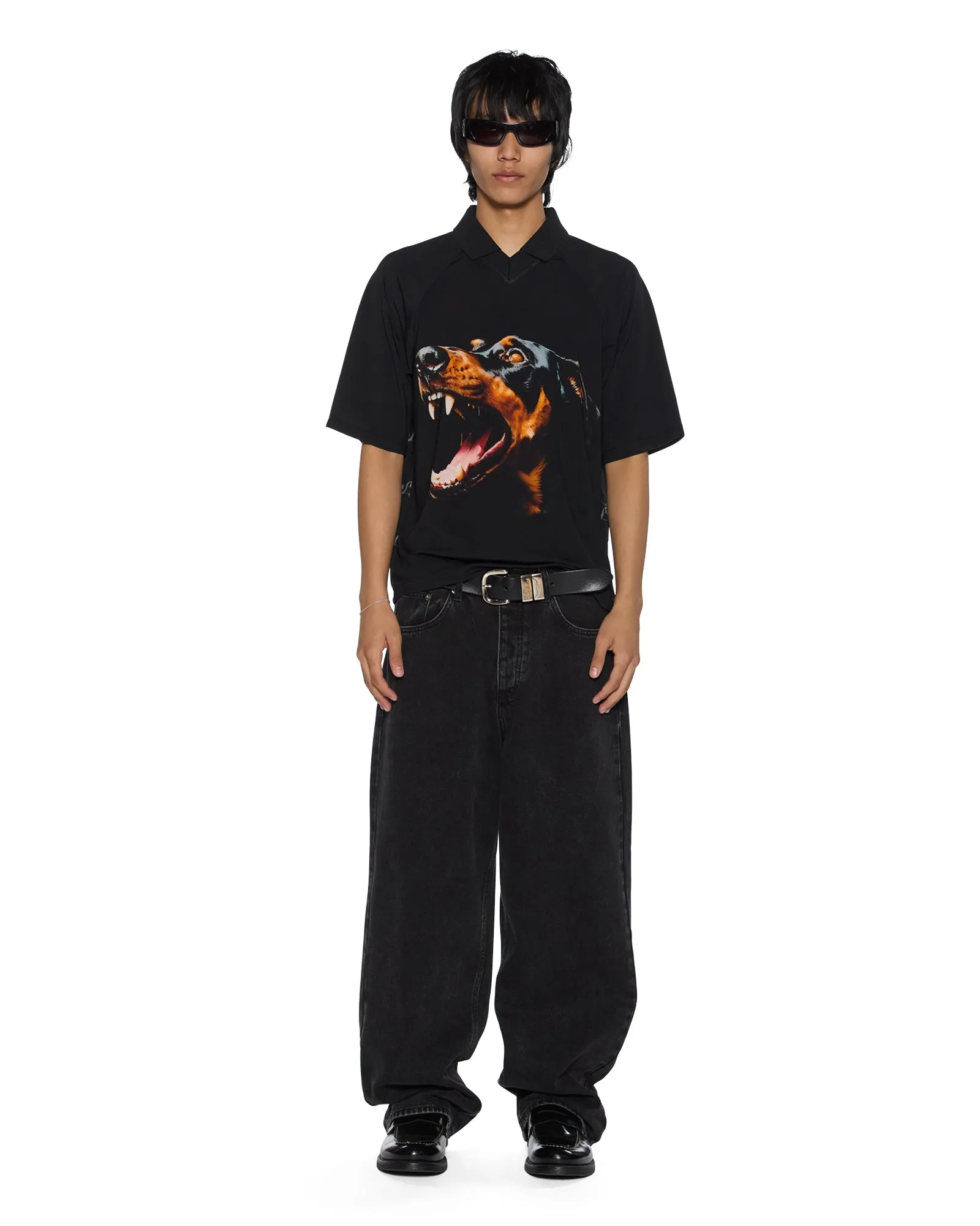 NonIrritatingStitching WaterRepellent Finish MOWALOLA DOBERMAN JERSEY BLACK